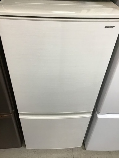 【送料無料・設置無料サービス有り】冷蔵庫 2018年製 SHARP SJ-D14D-W 中古