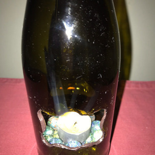 🌃ワインボトル🍾製キャンドルスタンドの画像