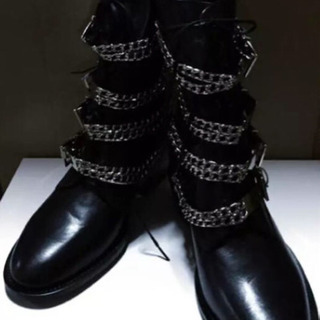 入手困難 CHRISTIAN DADAクリスチャンダダ プレートチェーン付ブーツの画像
