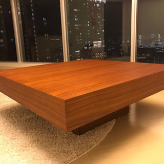 ◉新品◉おしゃれローテーブル/二人暮らし以上向け/正方形/ウッディ