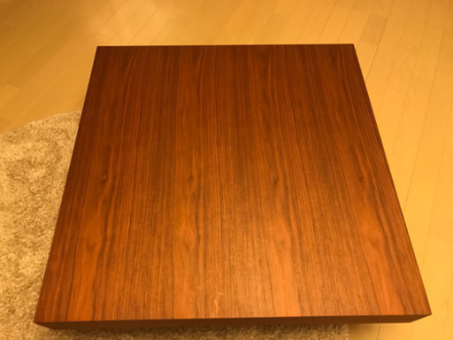 ◉新品◉おしゃれローテーブル/二人暮らし以上向け/正方形/ウッディ
