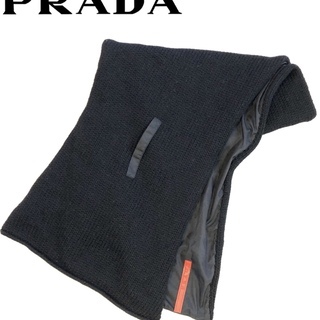 PRADA プラダ ニット＆ナイロン マフラー🧣