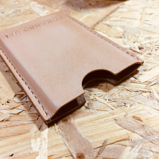 leather card case作成教室　土日祝のみ開催の画像
