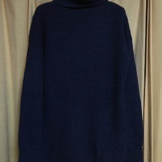 GYDA  タートルネックニット ネイビー  サイズFの画像