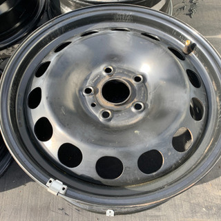 フォルクスワーゲン純正　スチールホイール4本　16インチ　バルブおまけの画像