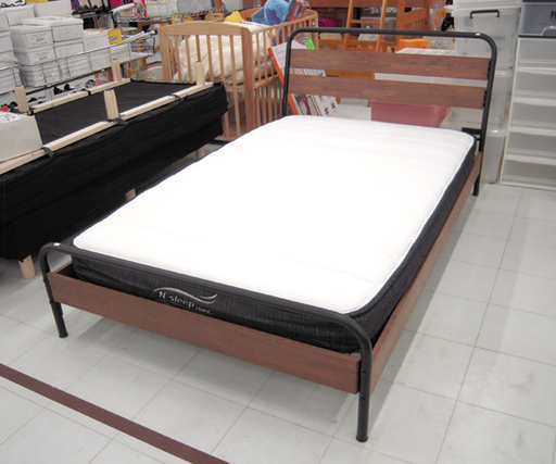 セミダブルベッド フレーム+マットレス N-Sleep Hard 苫小牧西店