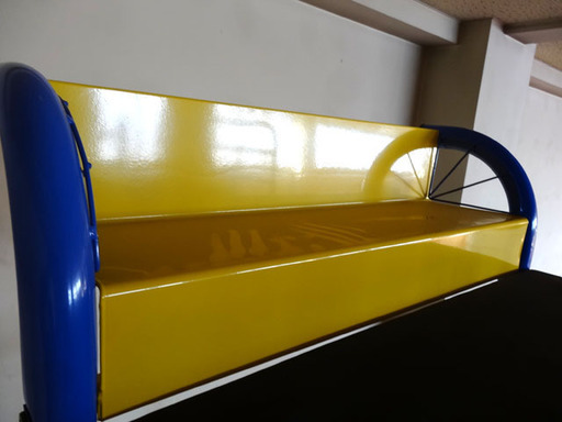 札幌市内限定◆ハイベッド◆メーカー不明　ロフトベッド　スチールフレーム　床面高約156cm　シングルサイズ　USED