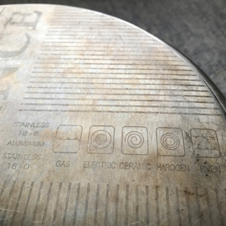 ステンレスアルミ製　鍋の画像