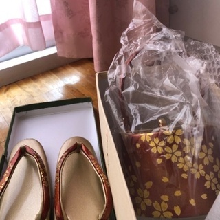 和装小物♡草履と鞄の豪華セットの画像