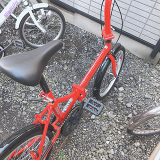 【値下中】キャプテンスタッグ　ギア付き　折り畳み自転車の画像