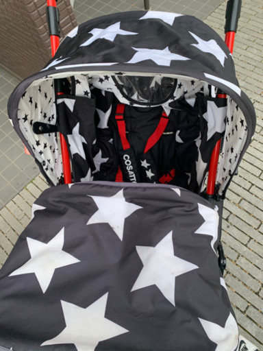 コサット　二人乗りベビーカー　縦型ベビーカー