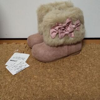 値下げ 新品 ブランシェス リボンのブーツ