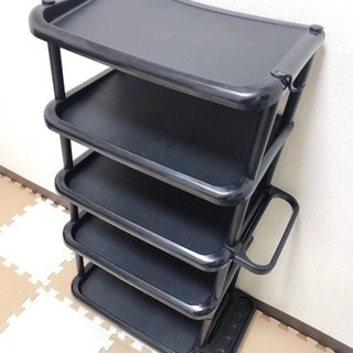 シューズラック 傘立て付きの画像