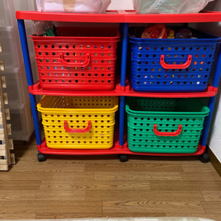 値下げしました！おもちゃ収納ケース　中古の画像