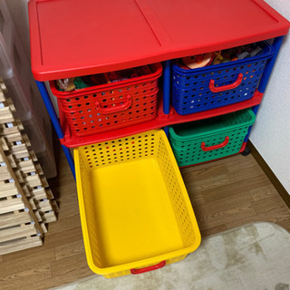値下げしました！おもちゃ収納ケース　中古の画像