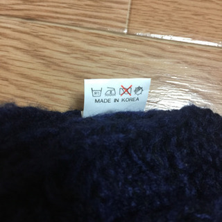 【 ニット帽  紺 】 PARCO  DELLAの画像