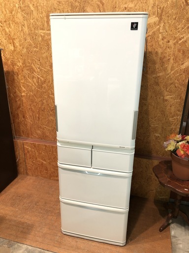 【管理KRR130】SHARP 2013年 SJ-PW42X 424L 5ドア冷凍冷蔵庫 プラズマクラスター