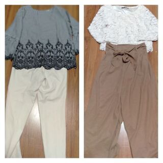 ピンク＆ホワイト系 お姉さんカジュアル系お洋服まとめ売りの画像
