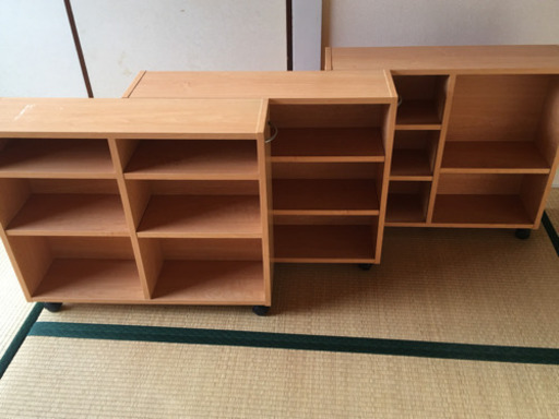 押し入れに入る本棚 3個