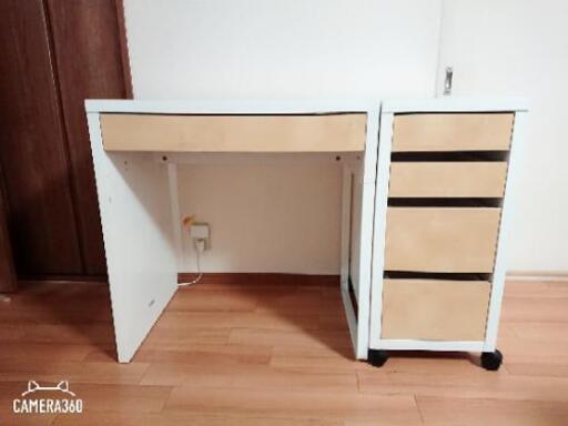 IKEA ミッケ 机\u0026キャスター付収納