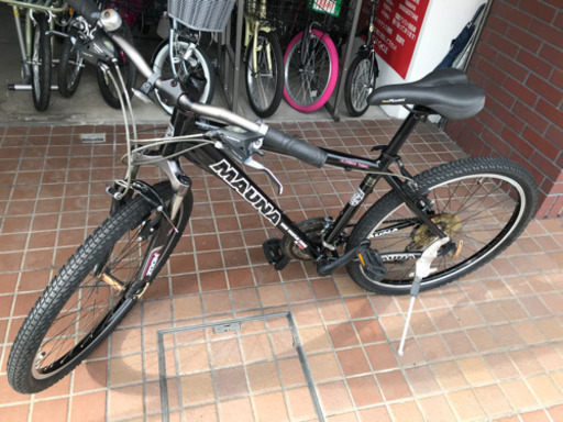 26×2.10MTB　3×7段変速　アルミフレーム　ブラック
