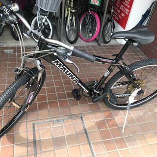 26×2.10MTB　3×7段変速　アルミフレーム　ブラック