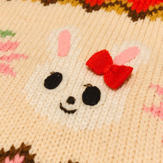 🌸ミキハウス　うさこベスト90の画像