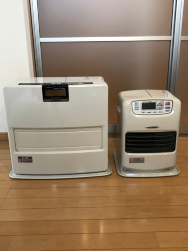 ファンヒーター二台セットで(ポリタンク・ポンプ付き)