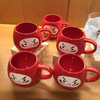 ［買取］スタバ  赤　だるま　マグカップ 