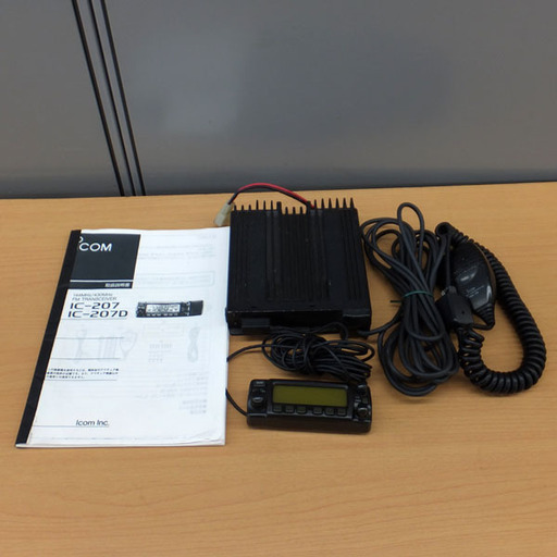 ジャンク品 無線機 Icom アイコム IC-207トランシーバー モービル １４４／４３０ＭＨｚ２バンド