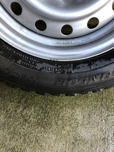 バリ山スタッドレス　ダンロップ　165/70/R14
