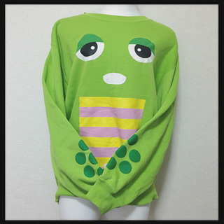 ご購入者様決定【ガチャピン】裏起毛トレーナー スウェット キャラクターの画像