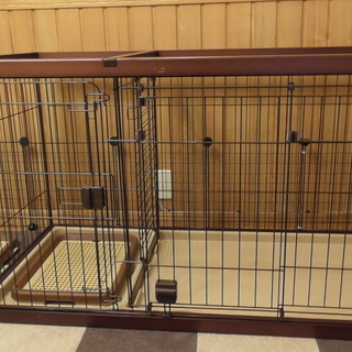 ペティオ トイレのしつけが出来る ドッグルームサークル ブラウン レギュラーサイズの画像