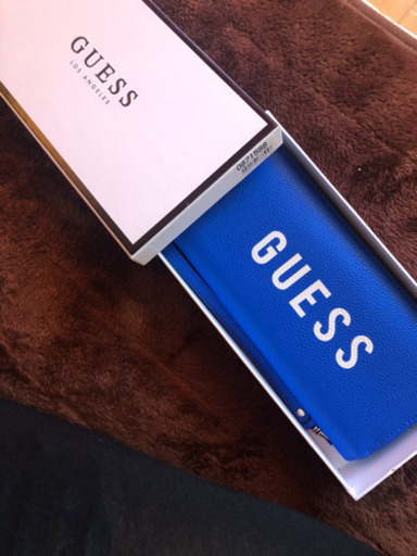 guess 財布　ブルー