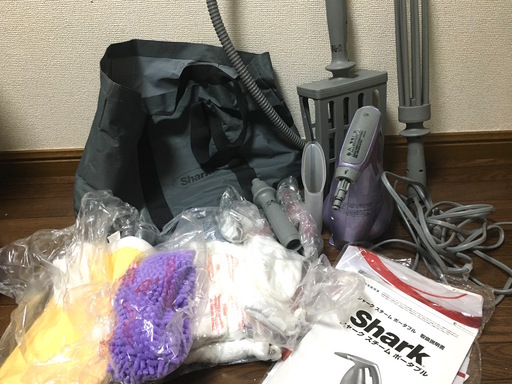 shark シャーク スチーム ポータブル クリーナー 掃除機 付属品揃い