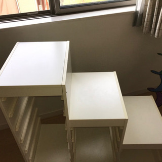 IKEA  トロファスト　　階段　　ホワイト　フレームの画像
