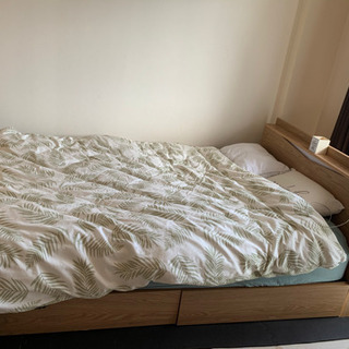 ダブルベット　照明　コンセント付き　　引き取り決まりました。