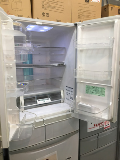 ●販売終了●冷凍冷蔵庫　6ドア　フレンチドア　520L　HITACHI 　2011年　自動製氷付　真空チルド付　中古
