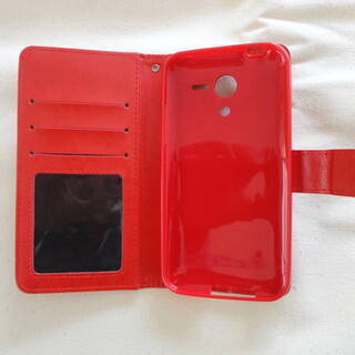 ★ Ymobile 美品 レッドのスマホ専用ケース付き ワイモバイル E503KC DIGNO レッド ★の画像