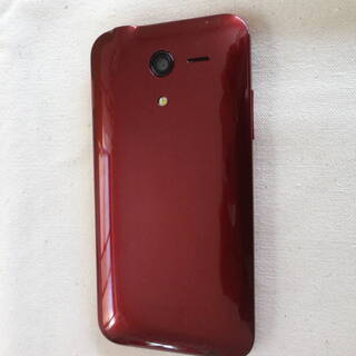 ★ Ymobile 美品 レッドのスマホ専用ケース付き ワイモバイル E503KC DIGNO レッド ★の画像