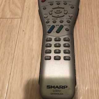 PCモニター使用可能　SHARP 液晶テレビ　LCー20S2-Sの画像