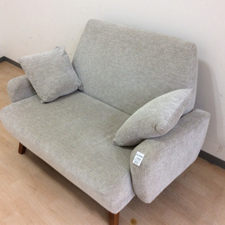 2人掛けソファ unico ライトグレー 布 EVAソファ