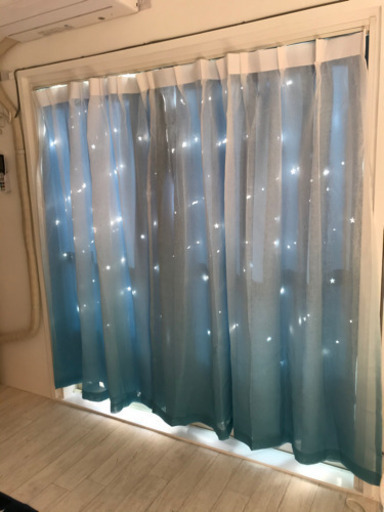 165×100カーテン　グラデーションレースカーテン　4枚セット