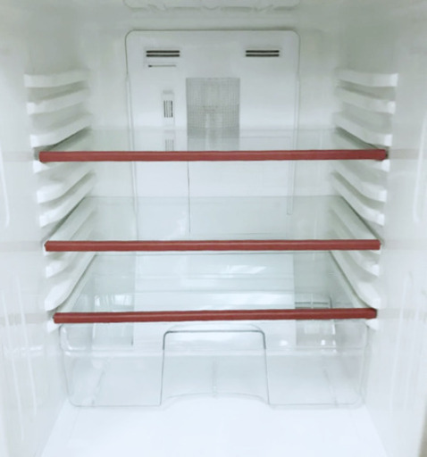 (送料無料) 2ドア 冷蔵庫 レッドカラー 無印 ユーイング 霜取り不要 