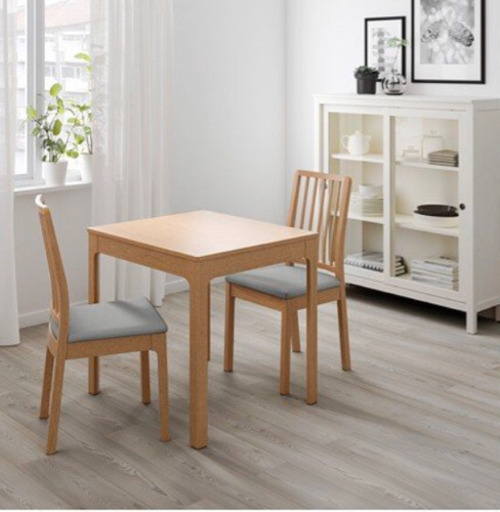 【美品】IKEA  EKEDALEN ダイニングテーブル&椅子2脚セット