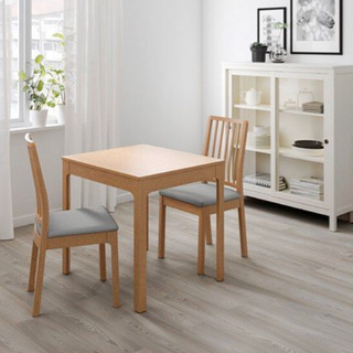 美品】IKEA EKEDALEN ダイニングテーブル&椅子2脚セット
