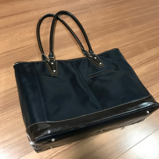 美品‼️トートバッグ ビジネスバッグ　ネイビー　リクルートバッグ