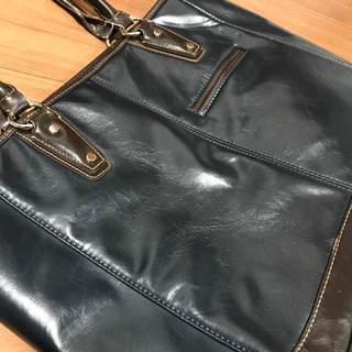 美品‼️トートバッグ ビジネスバッグ　ネイビー　リクルートバッグの画像