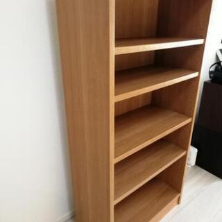 【無料】棚、本棚 木目調の画像