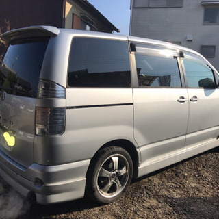 値下げ！！ AZR60 ノア・距離浅約66000km・社外エアロ・ホイール・マフラー付・レザーシートなどカスタム多数・左パワスラ・ナビBカメ・ETC有の画像